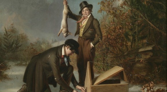 William Sidney Mount, "Catching Rabbits," 1839