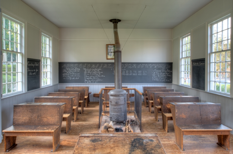Schoolhouse interior-sm