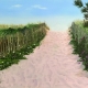 Painting of a beach.